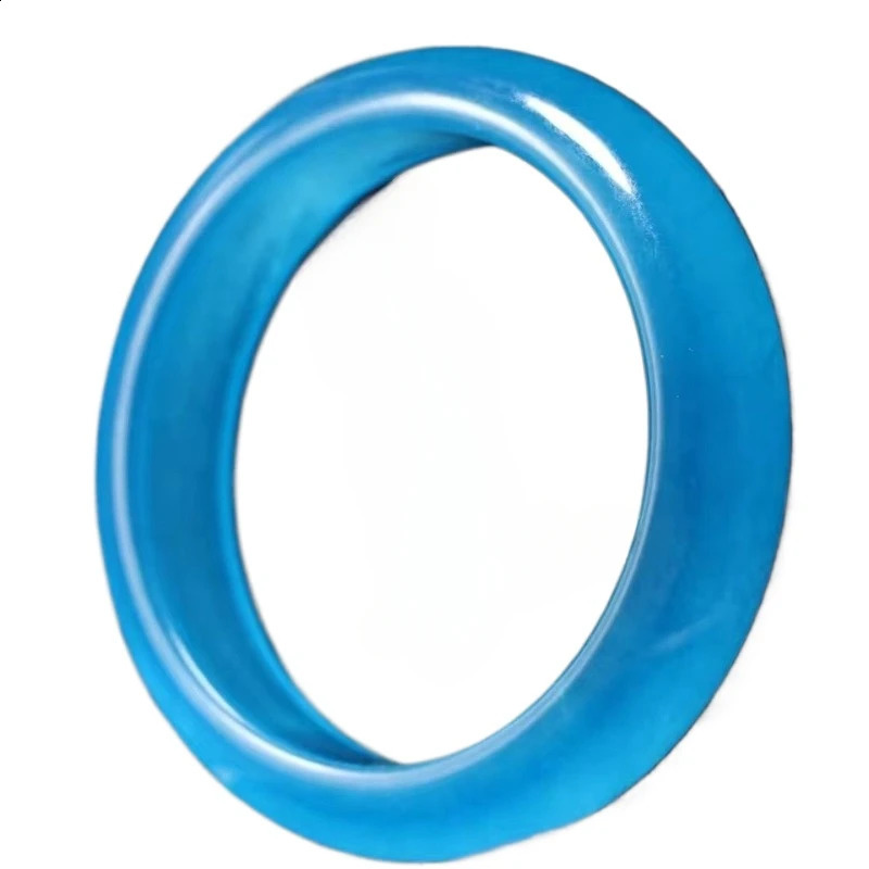 Ice jadeite sea blue treasure blue water jadeite flat strip jade bracelet quartz rock jade stone bracelet jade 250424