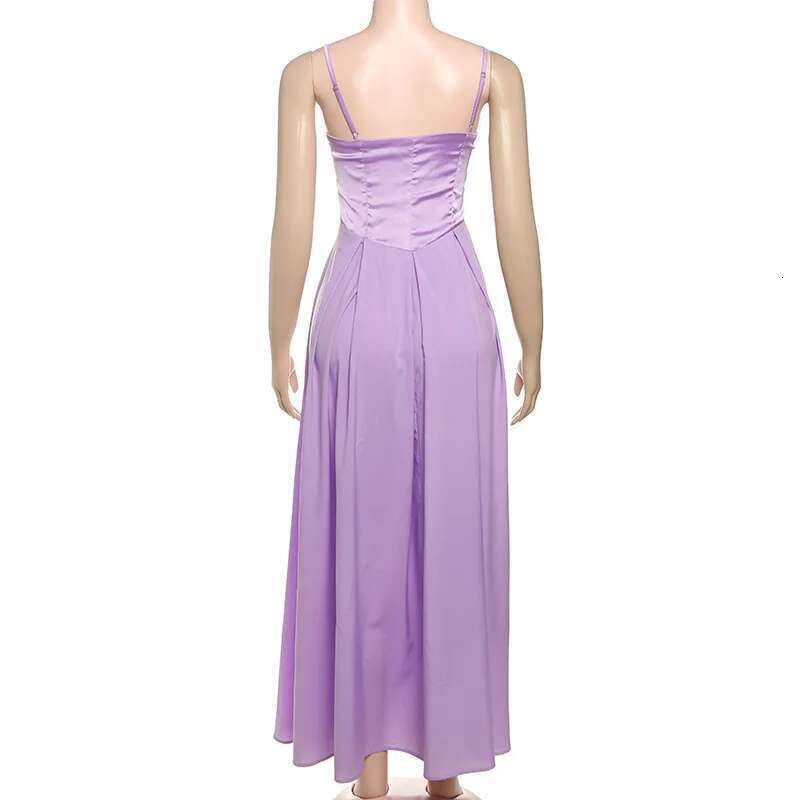 Dongdumaoyi Townlike Maxi Long Dress Pleated A Line Women Spring Summer Butterfly Backless Nightclub Sexy Party Dresses