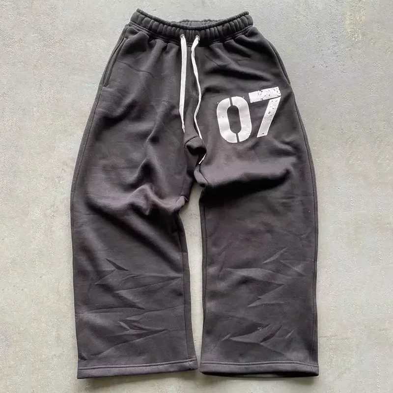 Y2K New Street Clothing Set Casual Bag Sports Pants Fashion Zipper Hoodie Spring American Street Hip Hop Casual Pants Printed Clothing w250425