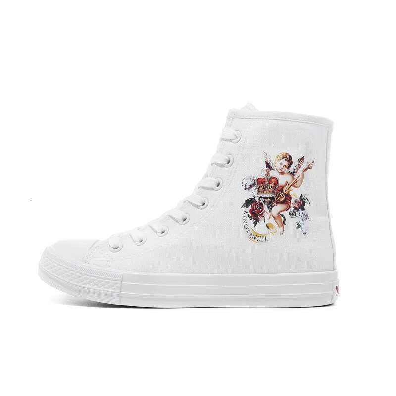 Spring new honeysuckle lace-up side zipper high-top couple canvas casual flat inner heightening large size women's shoes