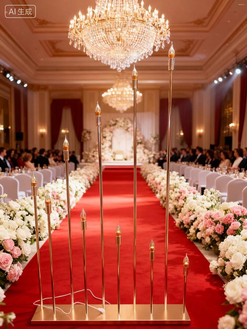 Party Decoration 2pcs 10 Heads Metal Candelabra Candle Holders Electric Wedding Table Centerpiece Road Lead Candelabrum For Home Decor XJ260305