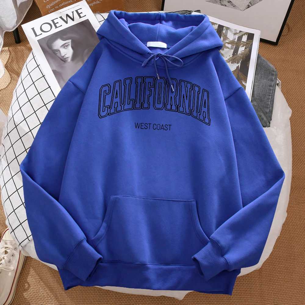 California West Coast Printed Mens Street Hoodie Crewneck Hoodie Autumn Graphic Super Large Hoodie Hip Hop Casual Fce Clothing w250425