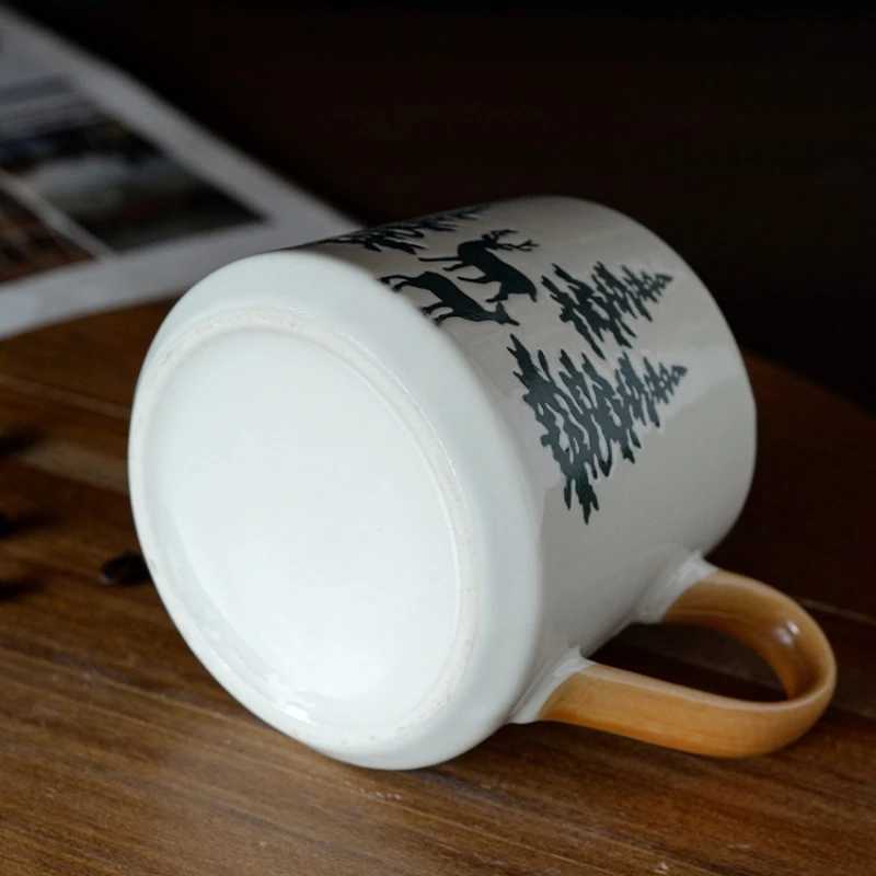 Ceramic Christmas Tree Mug Household/Office Coffee/Milk/Pine Tree/Breakfast/Water Cup Y251125