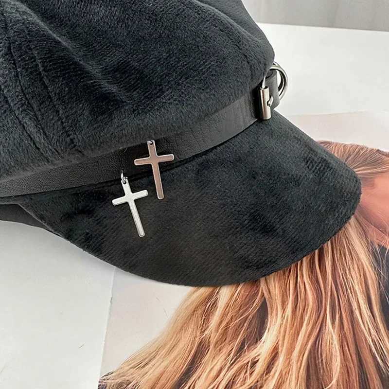 Custom Women Harajuku Gothic Lolita Beret hat Cap Y2K Girl bow Punk handmake decorative Sun hats J251125