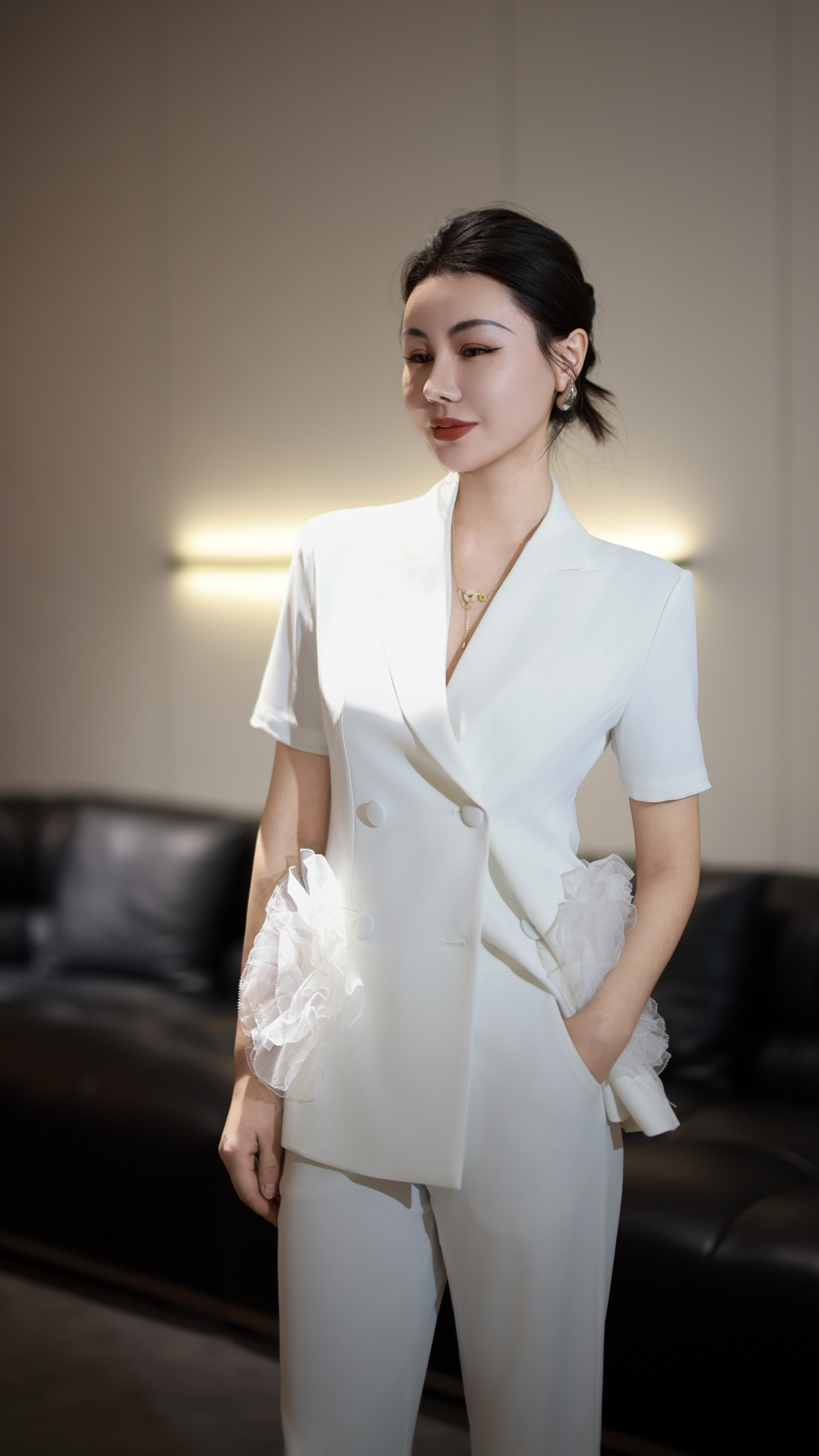 womens blazer womens casual suits business Vogue Paris 2025 Fashion Week Show Customized Fashion Tailored clothing M45