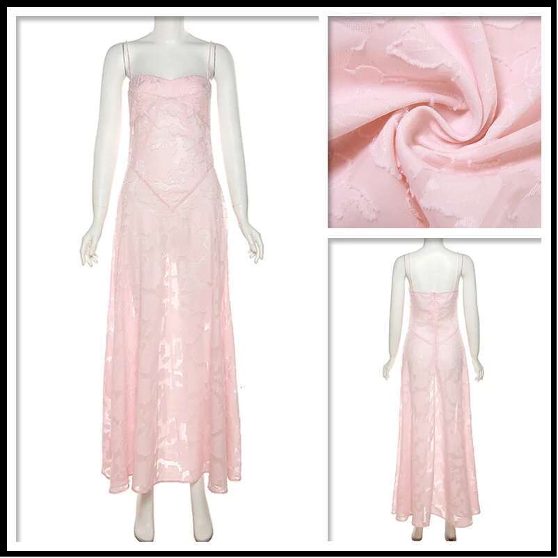 Dongdumaoyi Townlike Chiffon Elegant Long Maxi Dress Women Spaghetti Strap Summer A Line Bodycon Nightclub Sexy Party Dresses