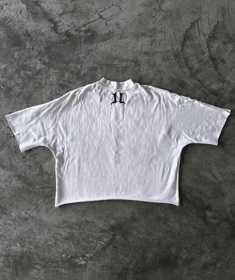 Y2K Street Clothing Letter Printed Graphic T-shirt Mens Spring and Autumn Fashion Gothic Loose Large Round Neck Short Sleeve Womens 250423