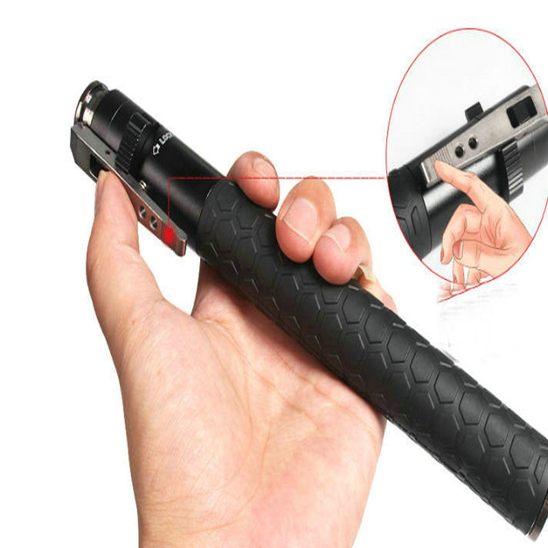 New model aluminum alloy telescopic - Outdoor ultra-light portable three-section walking stick, folding model, hiking and climbing stick-851520