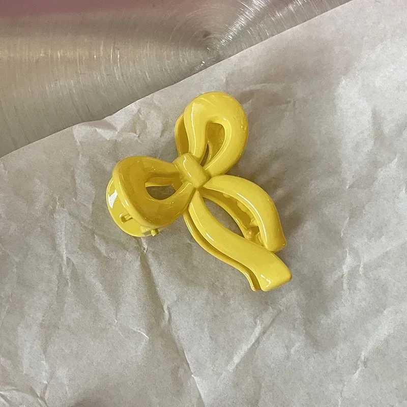 Candy colored bow small grab clip womens side bangs clip broken hair clip princess claw hair clipT250425