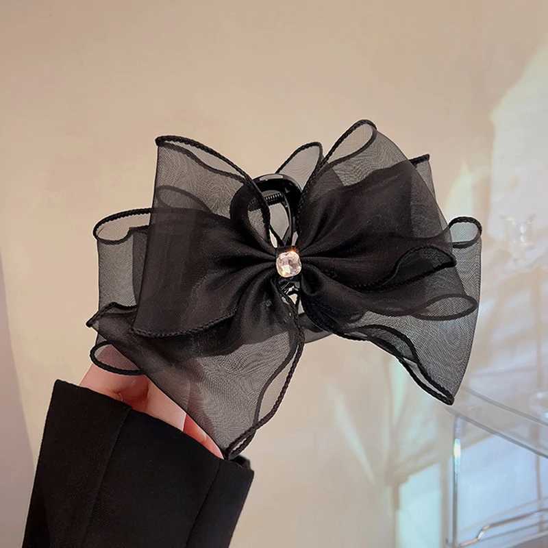 Home>Products>Fashionable chiffon bow hair clip>Elegant bow female hair clipT250425