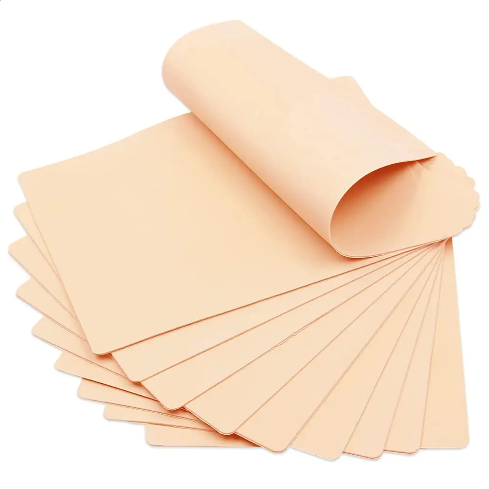 30/10/5/1PCS Silicone Tattoo Practice Skin Double Fake Tattoo Skin Permanent Makeup Tattoo Beginner Practice Synthetic Leather 250422