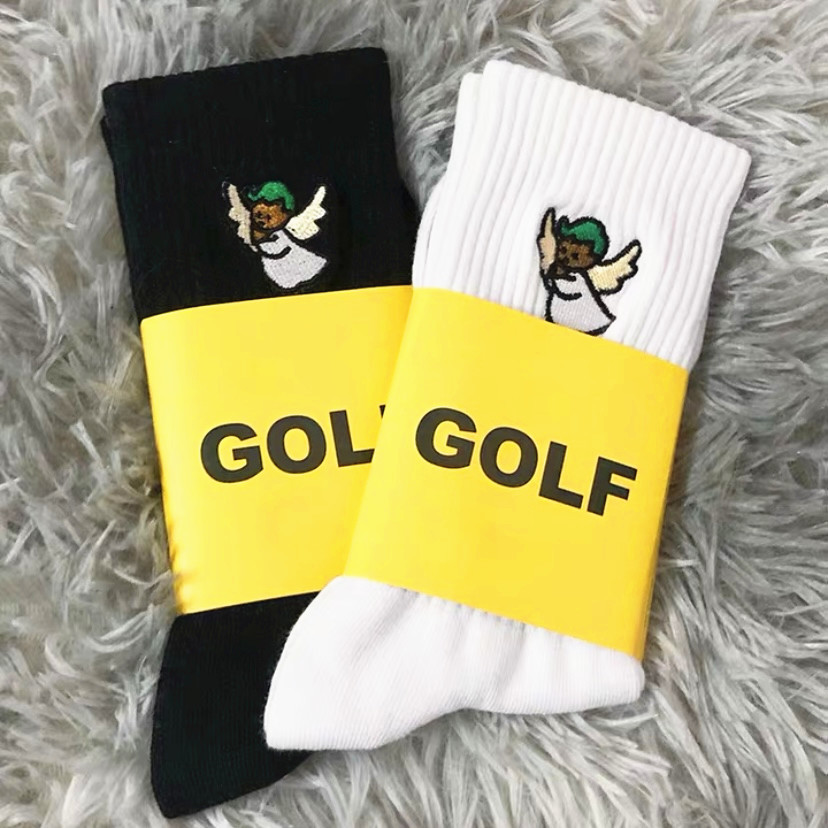 GOLF Cotton Socks Thicken Street Fashion Sports Comfortable Beautiful Socking Autumn Winter Breathable Mid Tube Socks