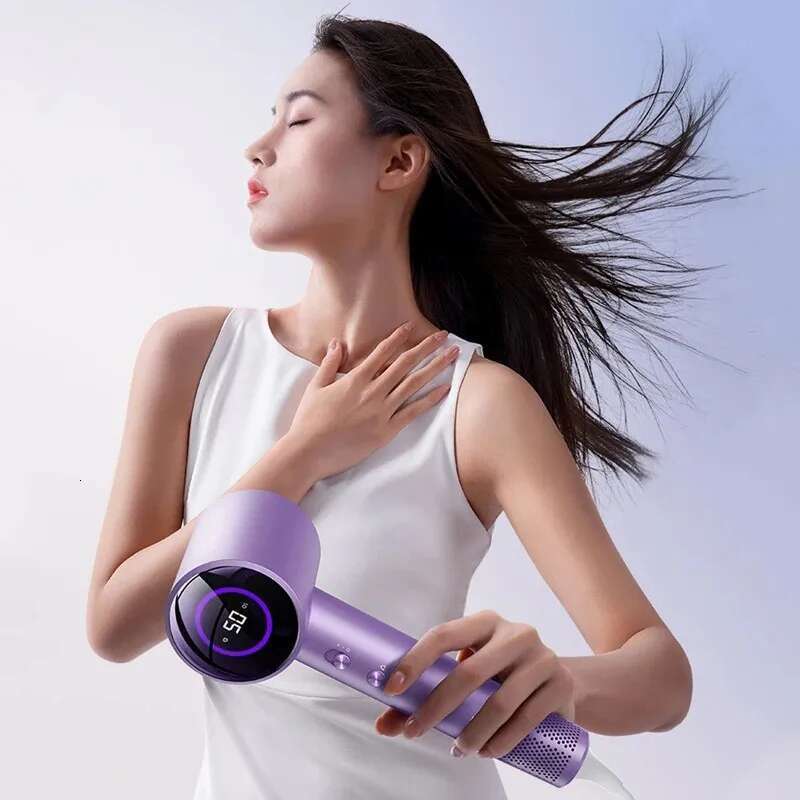 Hairdryer New anion speed Hair LED display hair dryer with nozzle 110V 220V 1600W high power