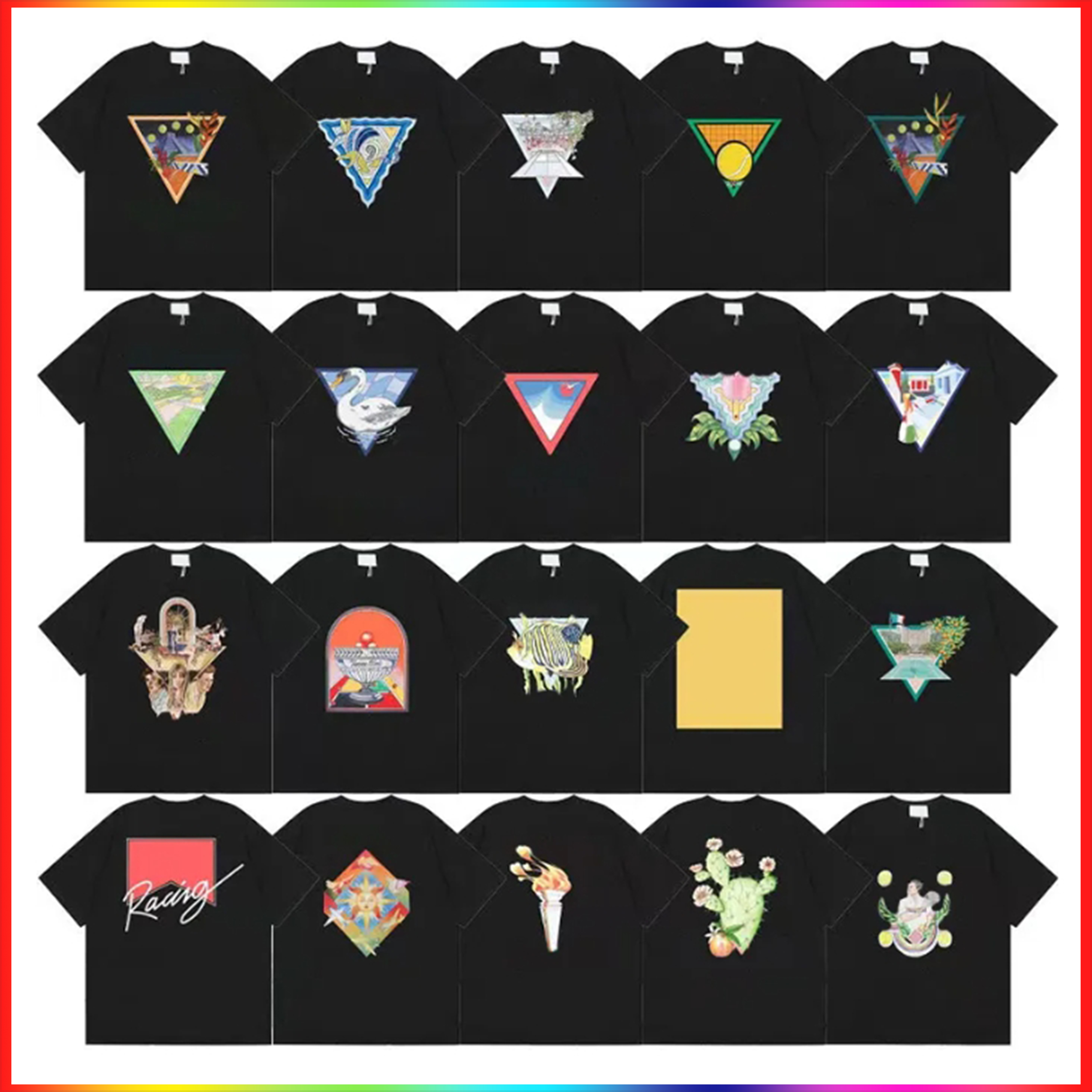 2025 New Designer T-shirt Fashion Men's T-shirt Summer Round Neck Quick drying Clothing Top Chest Letter Shirt Travel Vacation Couple Street Short sleeved T-shirt US s-xl