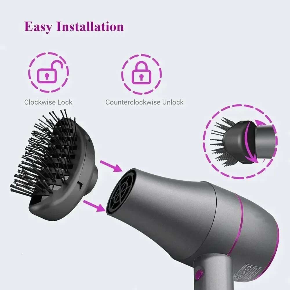 1800W Powerful Professional Hair Dryer Negative Ions Strong Wind Constant Temperature Collecting Barber/Salon Styling Tools