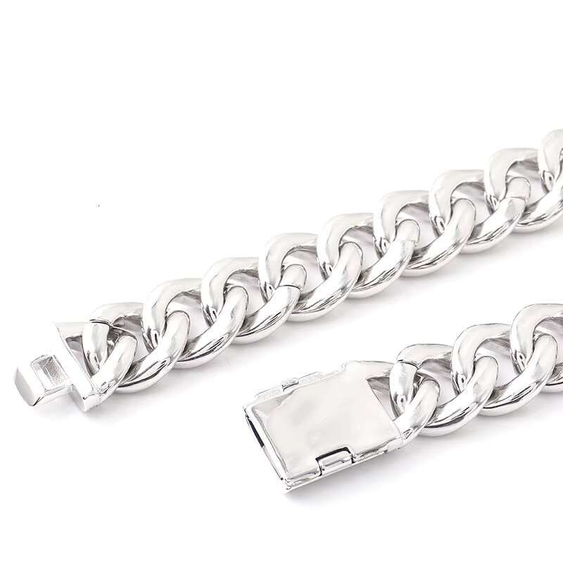 Fine Jewelry Custom 14k Gold Cuban Chain Pure Wide 10mm 925 Silver Jewelry Sterling Ice Cuban Link Chain Moissanite Chain