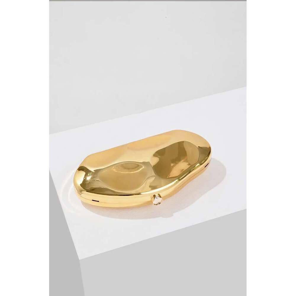 Designer Bag 2025 Fashion Acrylic Egg Shape Clutch For Wonen Gold Sier Evening Party Bag Shinny Metal Box Shoulder Crossbody Bags2024 Luxury Bag