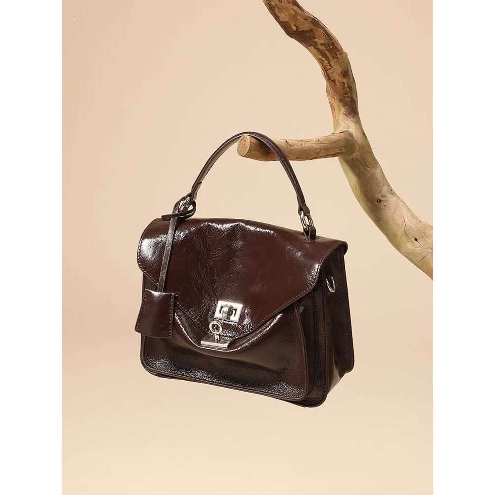 Designer Bag Genuine Leather Woman Small Square Shoulder Handbags Ladies Crossbody Bags Designer Minimalism Cowhide Bag