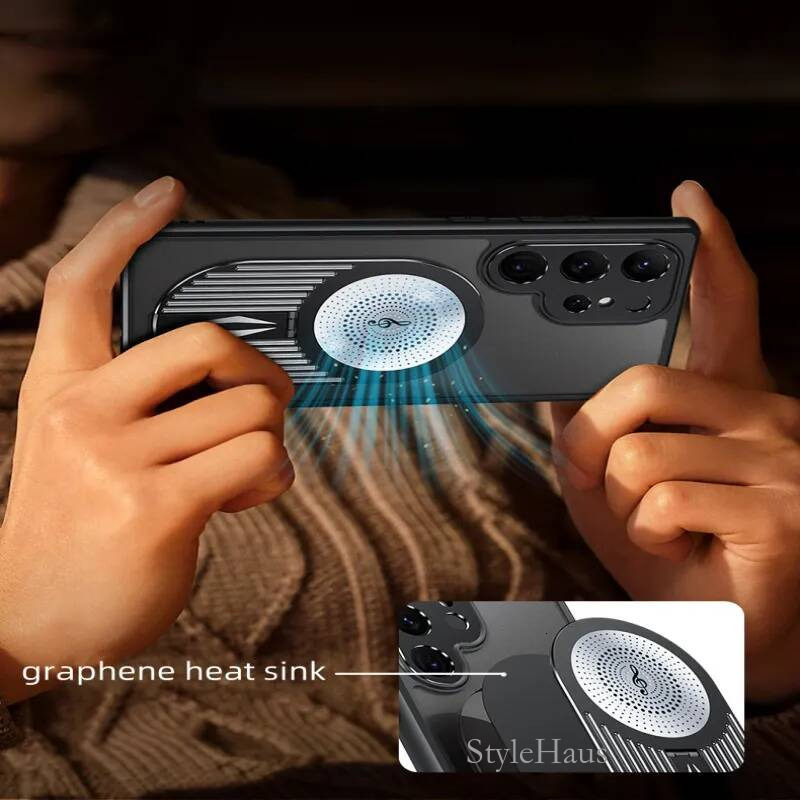 {Magnetic + aromatherapy} S25ultra/S24ultra mobile phone magnetic bracket case powerful heat dissipation long-lasting fragrance