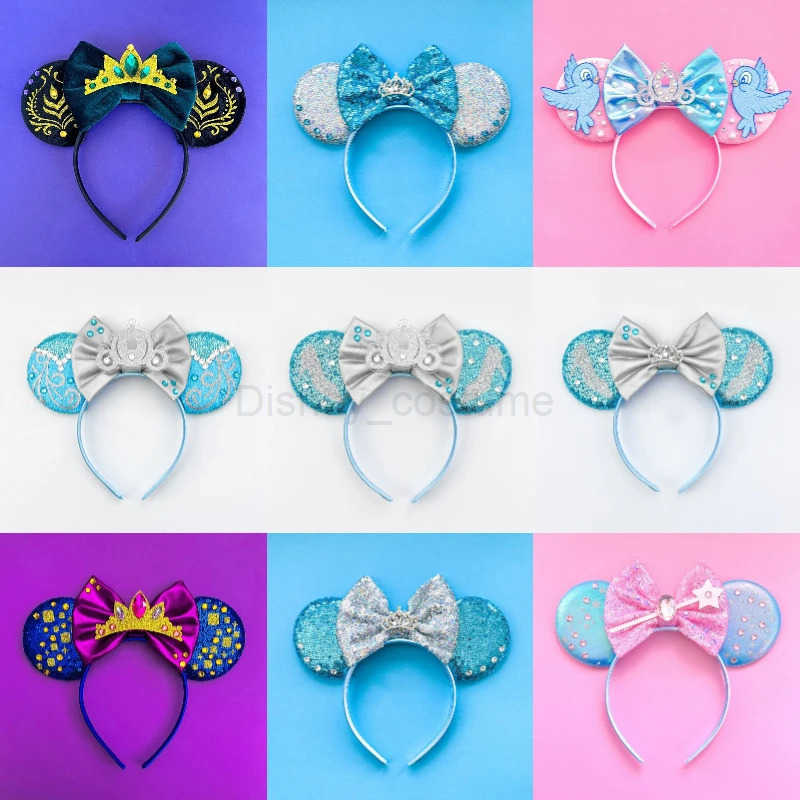 Disney Moana Ears Headbands for Kids Hook Bow Maui Hair Accessories Women Frangipani Flowers Hairband Girl Spiritual Conch Headwear X250425