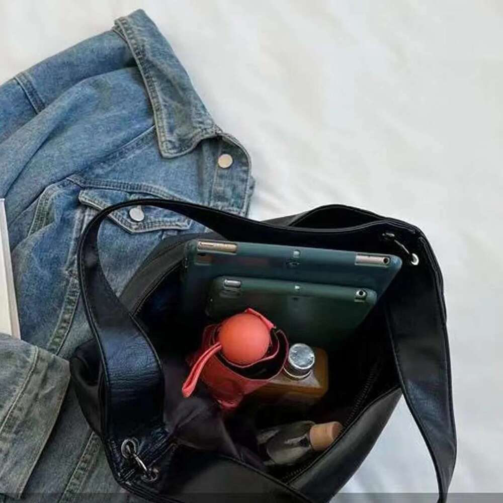 Designer Bag New Large Capacity Shoulder For Women's Fashion Versatile Texture Elegant Temperament Handbag Advanced Sensory Qintuote Bag