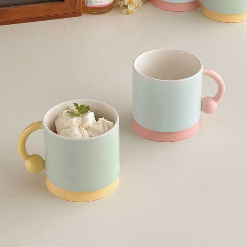 350ml Simple Ceramic Mug Dormitory Office Water Cups Home Breakfast Milk Juice Coffee Cup Drinking Utensils Y251125