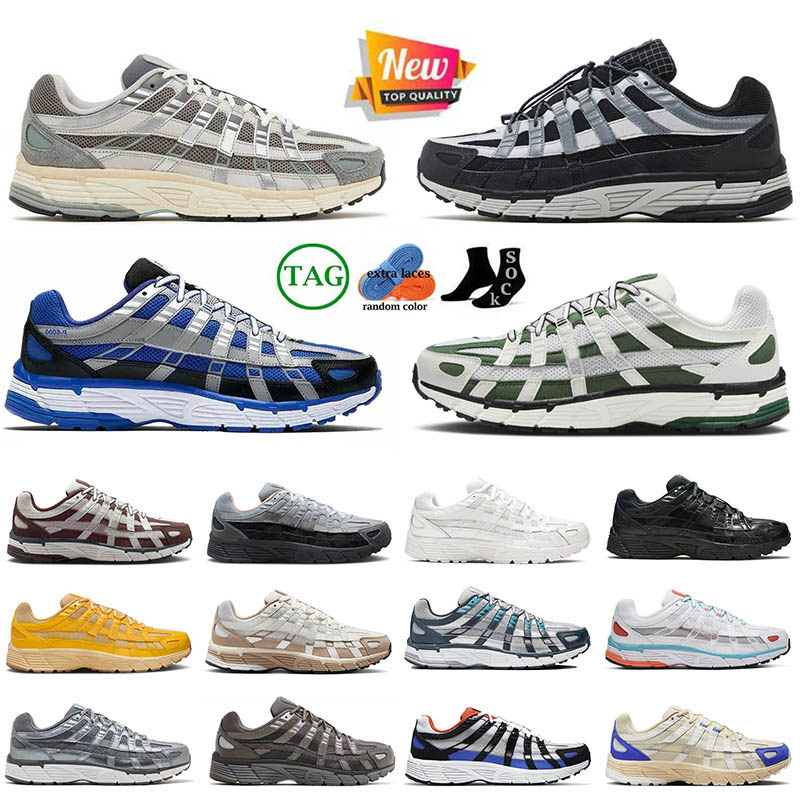 High Quality OG Sports P6000 Metallic Silver p-6000 Running Shoes Mens Trainers Flat Pewter Premium Black Summit White Fir Smoke Grey Gold Women P 6000 Outdoor Jogging