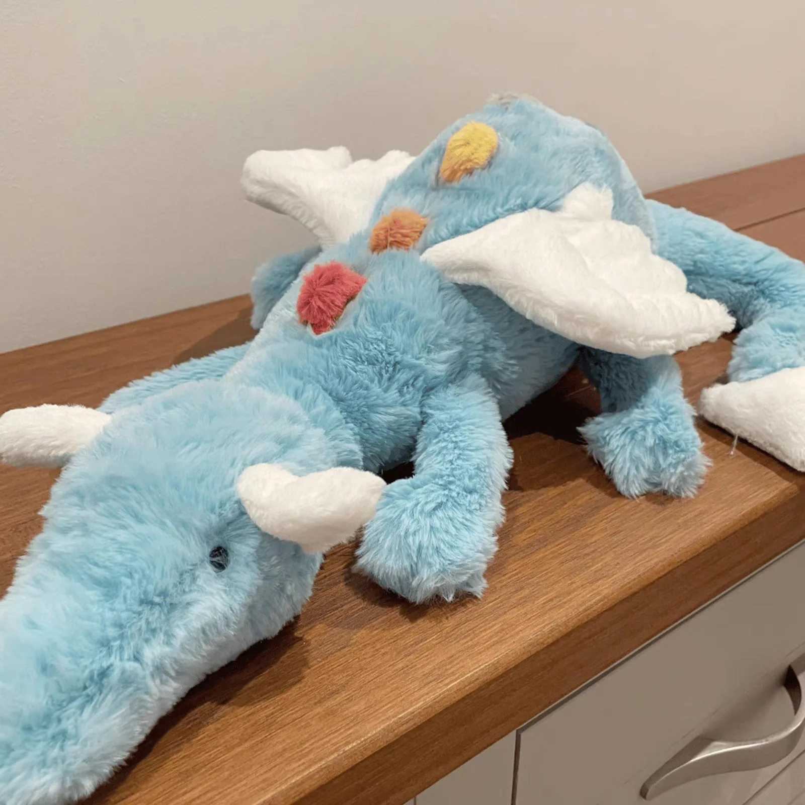 Cute Stuffed Dinosaur Kaii Cartoon Flying Dragon Decorative Accessories Gift Funded Doll Toy Children Plushie Y250425 Y260128