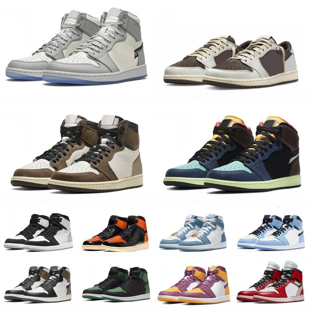 Jump Mans J1 1 Sports Shoes Trainers 1S Women High Low Chicago Reverse TS OG DARK Mocha Pine Green Retroes Basketball Casual Shoe True Turbo Blue Shadow Outdoor Sneaker
