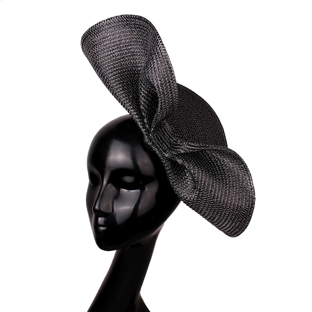 Glitter Gold Fascinator Lady Fascinator Hats Summer Wedding Big Millinery Vintage Elegant Ladies Fedora Church Bridal Headdress 250424