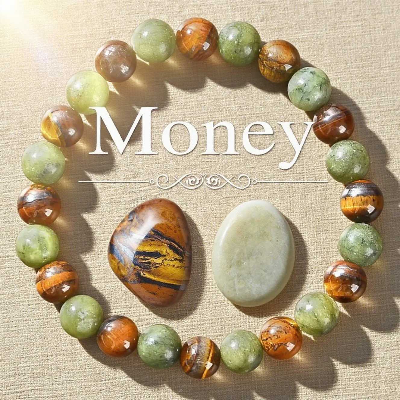 Prosperity and Abundance Healing Bracelet - Relaxing Bracelet to Enhance Personal Success Power and Health J251125