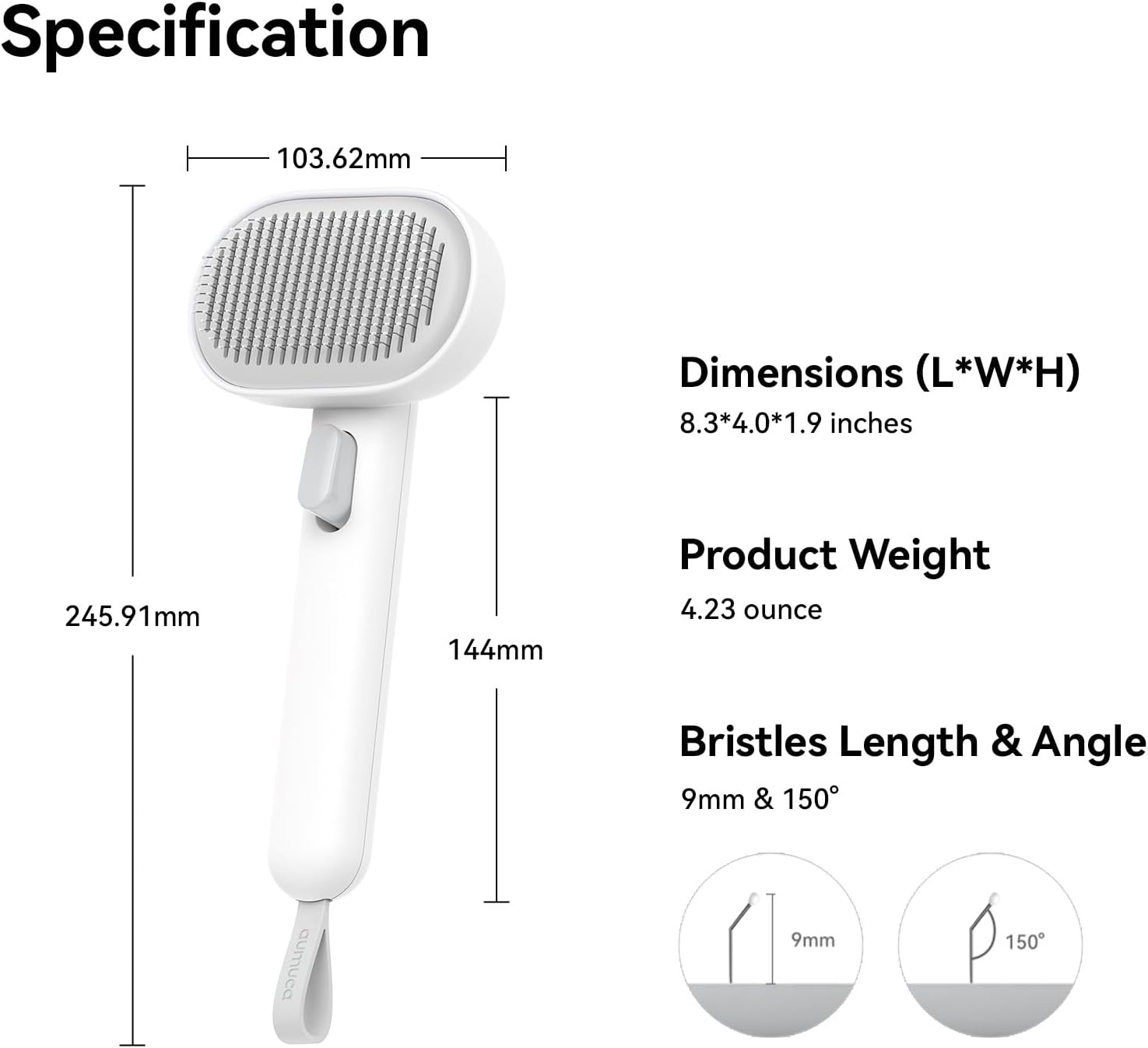 Cat Shedding, Grooming Brush Deshedding Tool Indoor Cats, Gentle Pet Hair Remover for Dogs and Kittens Free shipping