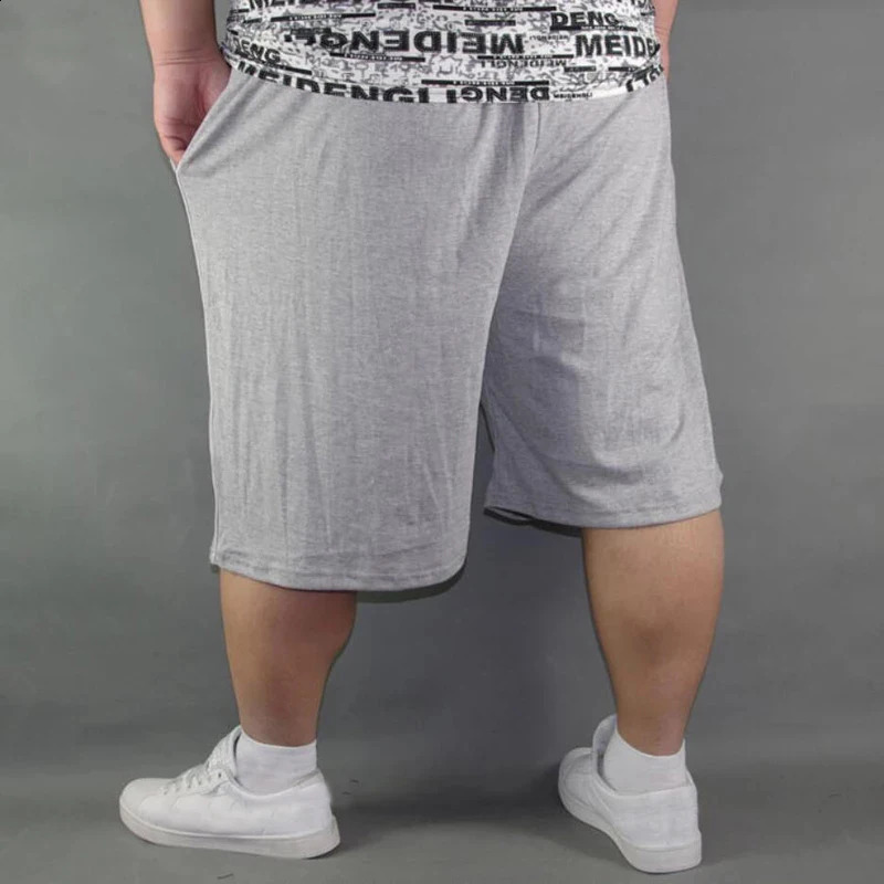 Men plus size shorts plus size 10XL 8XL 9XL waist 142cm summer large elastic sports casual loose large size 60 blue shorts 250420