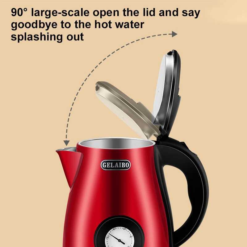 Blue glass electric kettle household exquisite quality high temperature resistant double-layer anti-scalding integrated kettl C251125