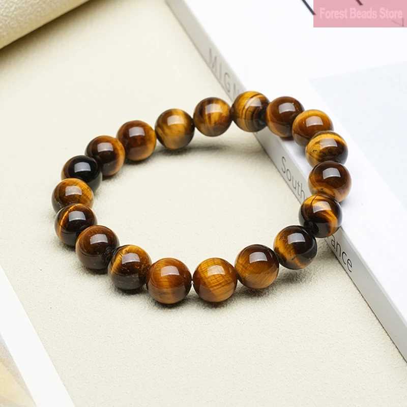 High Quality Yellow Tiger Eye Stone Bracelet Natural Stone Handmade Fine Bangles Handmade Healing Reiki Yoga Jewelry 6/8/10/12mm J251125