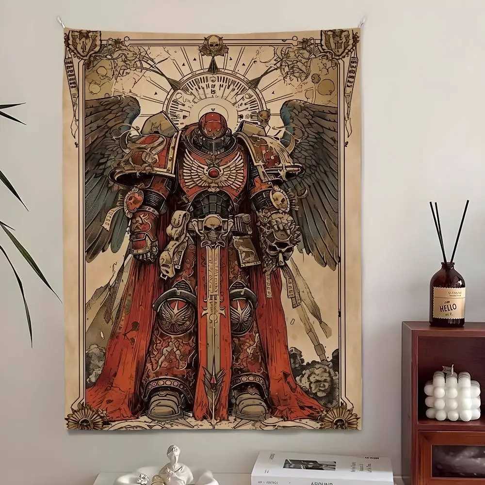 Game T-Total War W-WARHAMMER Tapestry Bedroom Living Bar Garden Outdoor Microfiber festival Decoration Background Art BannerM251125