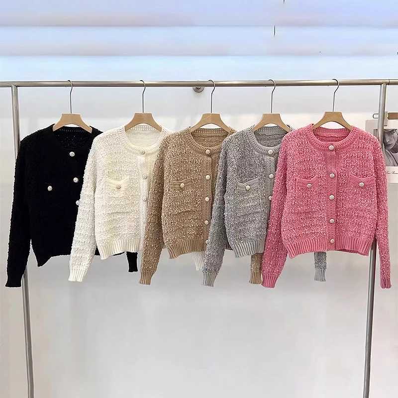 Knitted Sweater Women Cardigans New Long Sleeve O-Neck Unique Knit Sweater Cardigan Women Tops Knitwears Sueters De Mujer Q1110T251125