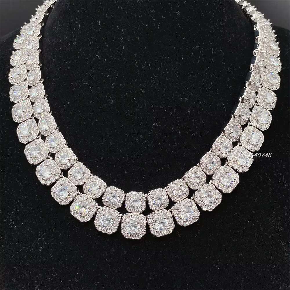 Best Price Hot Selling Cubic Moissaniteia Diamond 24 Inch 5a Moissanite Brass Cuban Link Chain Necklace for Men and Women