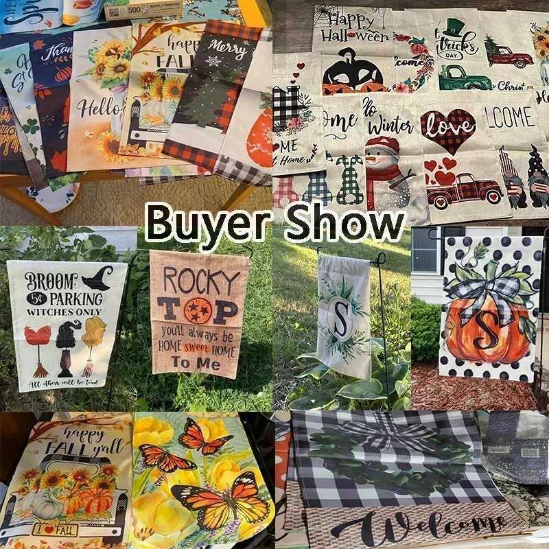 Yorkie dog Themed Christmas Garden Flag Vibrant Double-Sided Durable Burlap Outdoor Decor with Festive Christmas Tree DesignM251125