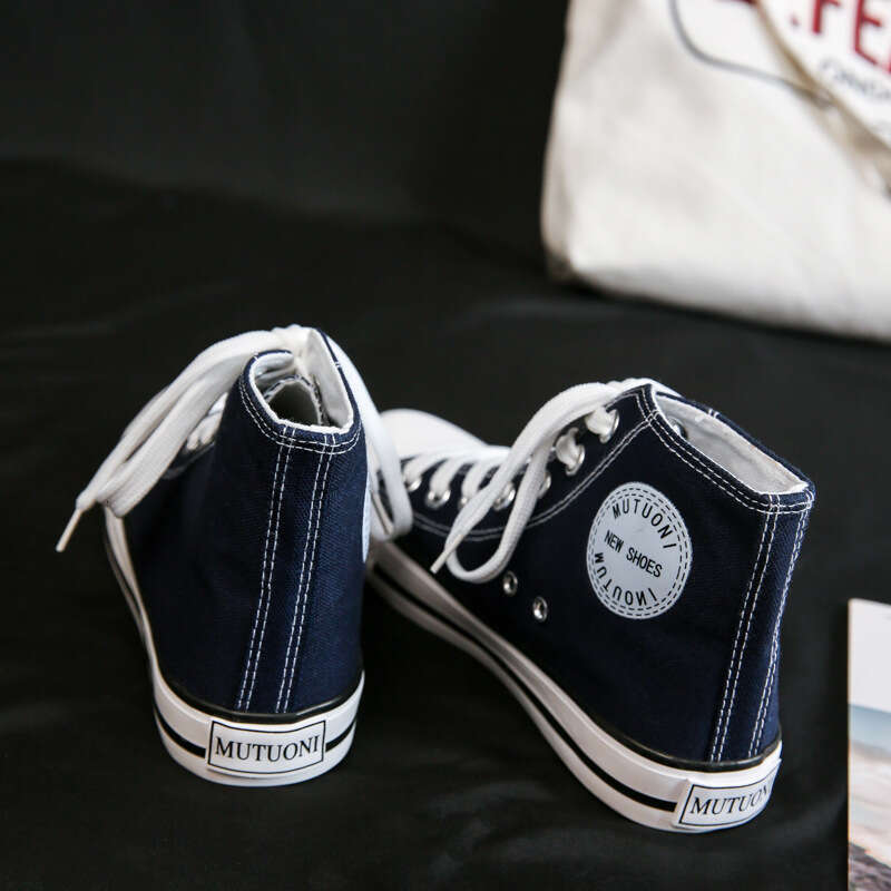 Fubu Cloth Korean Edition Men's and Women's New Couple High Top Canvas Casual Single Shoes