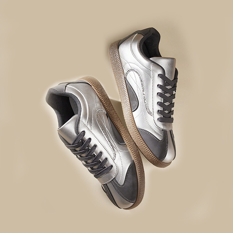 2025 spring summer fashion versatile women shoes new casual flat board shoes popular wide size sneakers