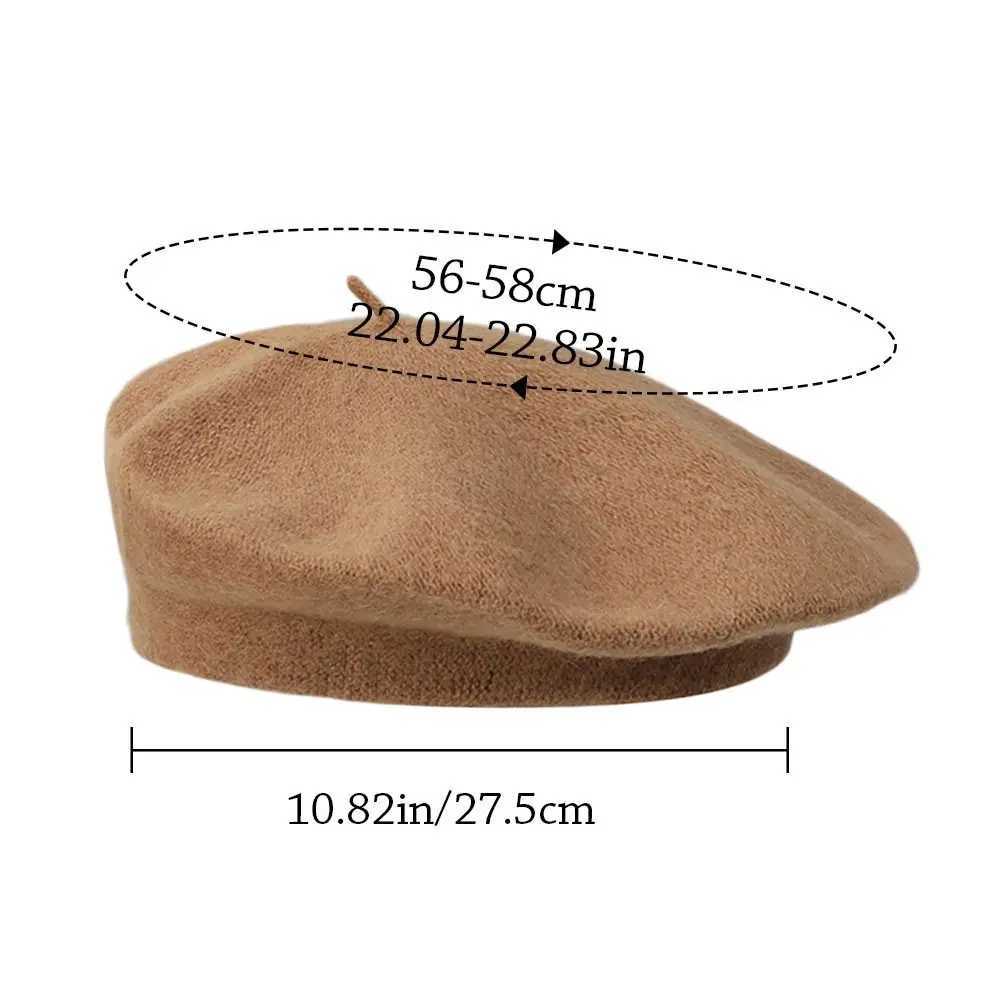 Fashion Warm Winter Wool Berets Hat Retro Elegant French Artist Hat All Matched Solid Color Felt Berets Women Girls J251125
