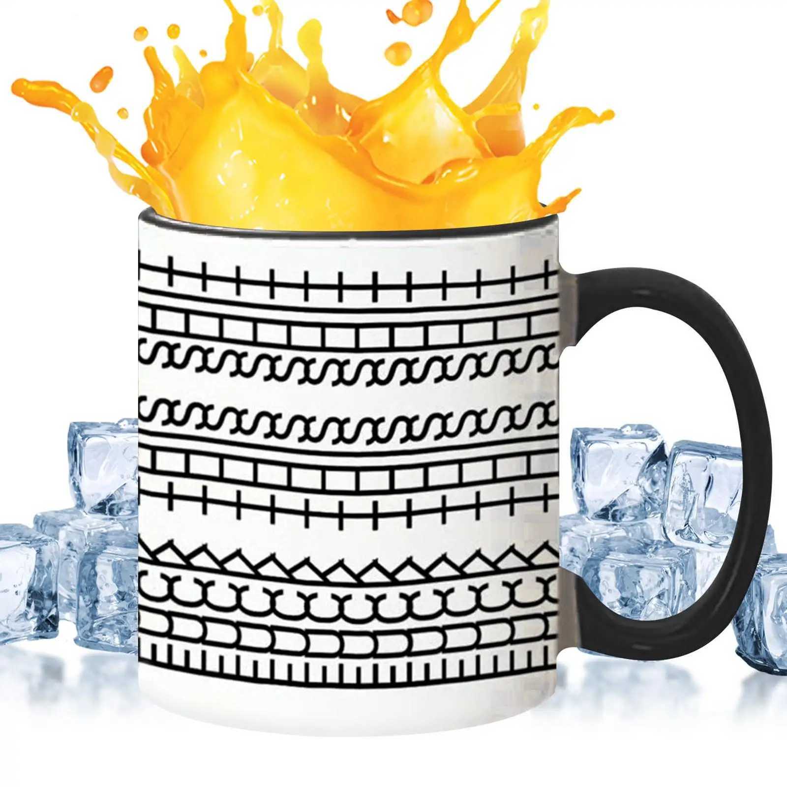 Ceramic Mug Office Water Cup Breakfast Milk Novelty Cup Coffee Milk Tea Water Cup Modern Coffee Lover Cup Drinking Cup 300ml Y251125