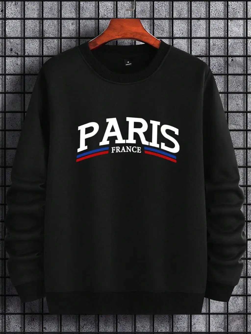 Paris - French Alphabet Printed Mens Hoodie Street Tide Match Sportswear Casual Fashion Comfortable Hoodie Crewneck Pullover Top w250425