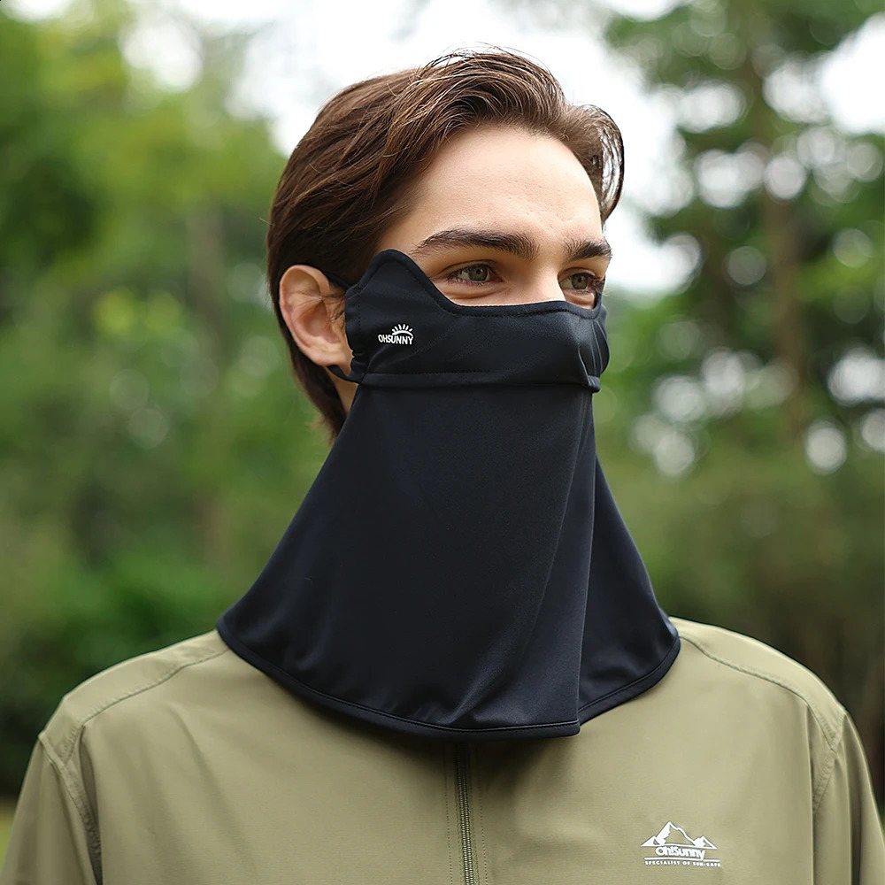 OhSunny Sunscreen Mask with Neck UP000 Outdoor Anti-Dust Sun Protection Cooling Washable Adjustable Breathable Face Cover 250424