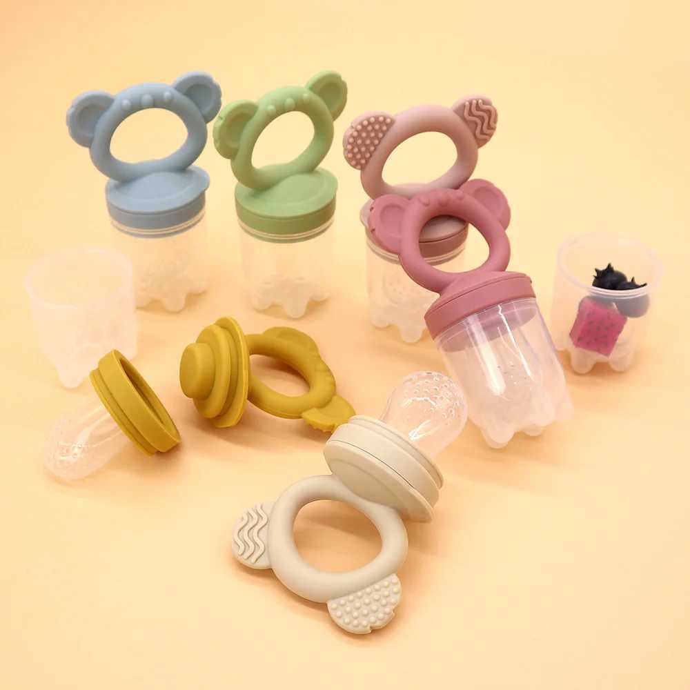2PCS Baby Ice Pops Silicone Mold Ice Maker Animal Shapes Molds Baby Fruit Feeding Pacifier Teether Toy G251125