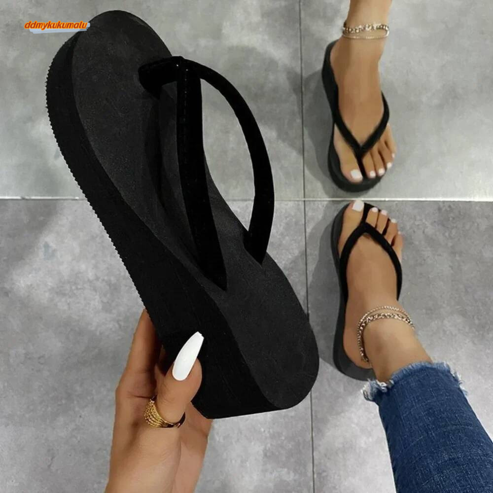 Summer Shoes Wedges Sandals Slides Beach Home Women Flip Flops Memory Foam Slippers Zapatos De Mujer ddmykukumalu