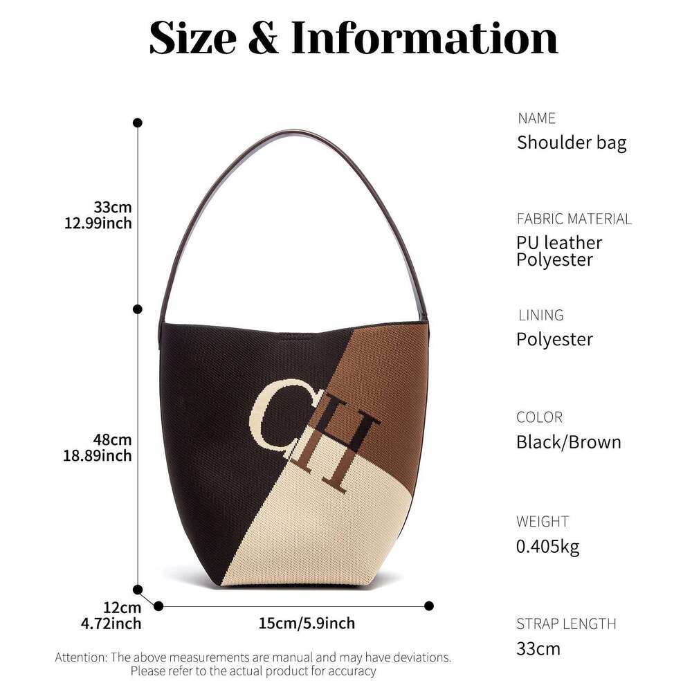 CHCH Women's Shopping Bag New Simple Large Capacity Magnetic Buckle Eco Friendly Handbag