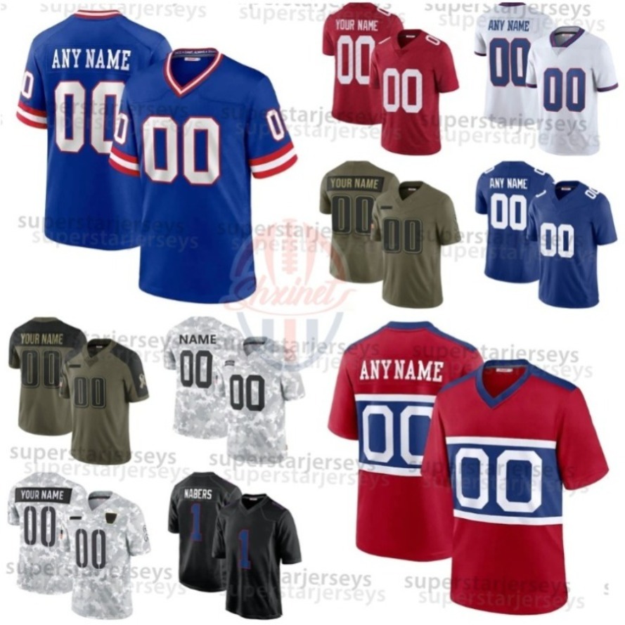 Cam Skattebo Jaxson Dart Malik Nabers Football Jersey Abdul Carter Brian Burns Thibodeaux Dexter Lawrence II Taylor Strahan Hyatt Tyrone Tracy Jameis 