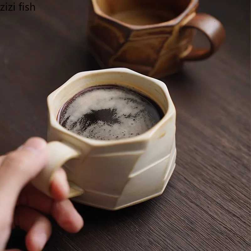 Retro Irregular Ceramic Mug Creative Texture Coffee Mug Office Beverage Cup Juice Cup Milk Cups Water Cups Household Products Y251125